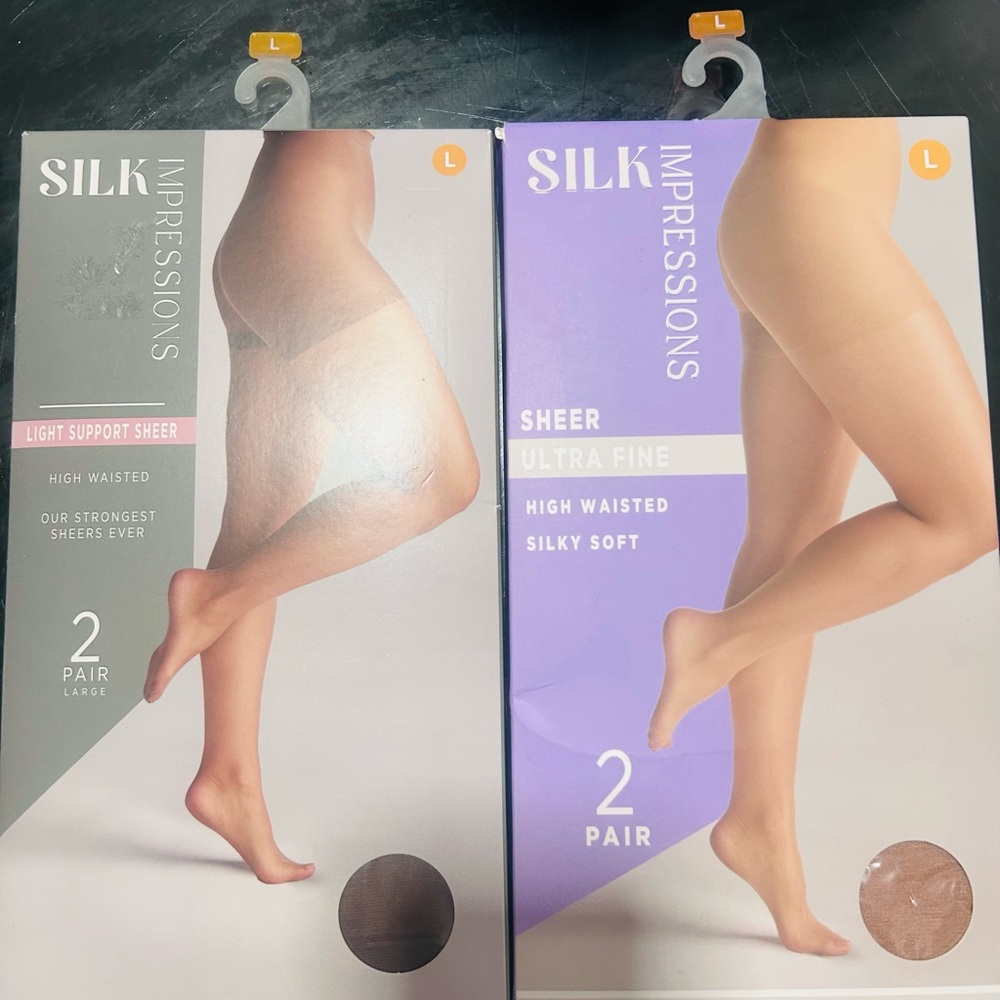 Silk Impressions Sheer High Waisted Pantyhose